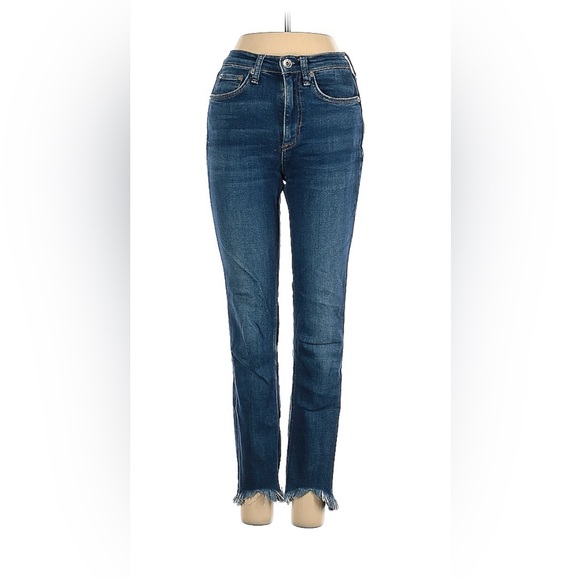 rag & bone High Rise Ankle Skinny Jeans - Picture 1 of 11